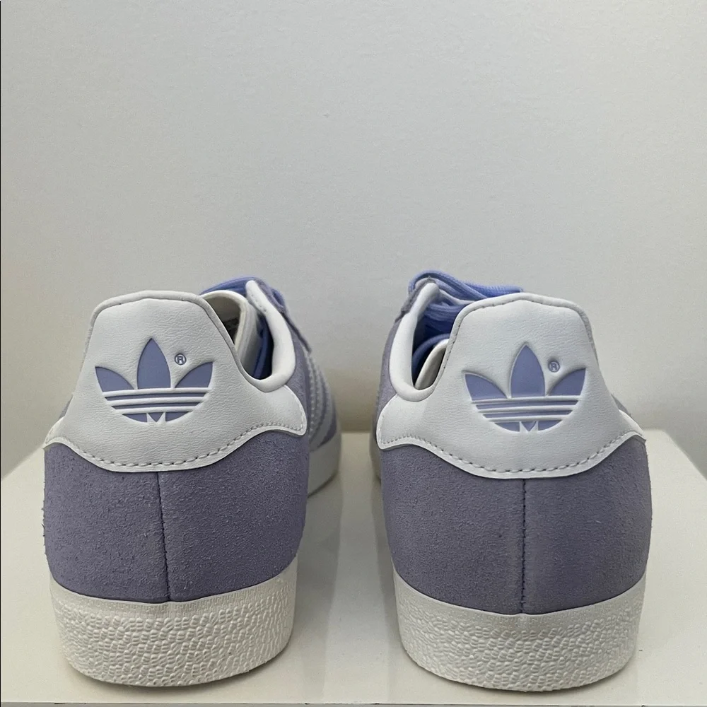 NWOT Adidas Gazelle Lavender and White Sneakers - Picture 3 of 6